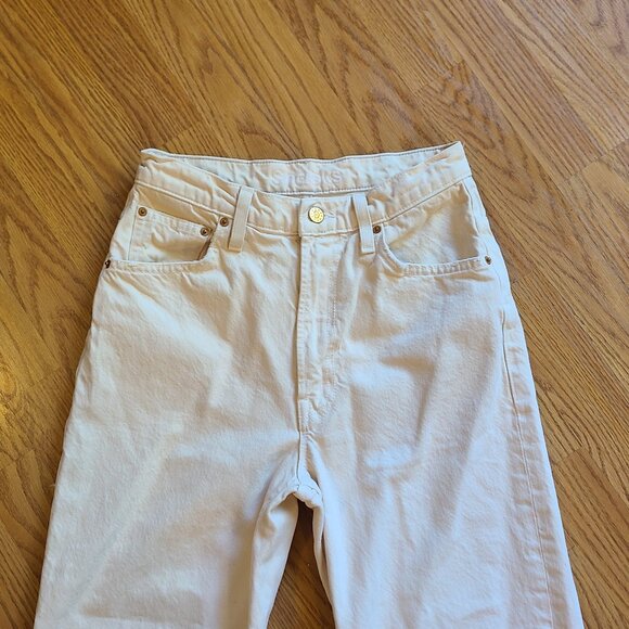 SNACKS by MOTHER DENIM HIGH-WAIST DOUBLE STACK ANKLE JEANS BALLOON/CARROT  sz 26 - Picture 3 of 9